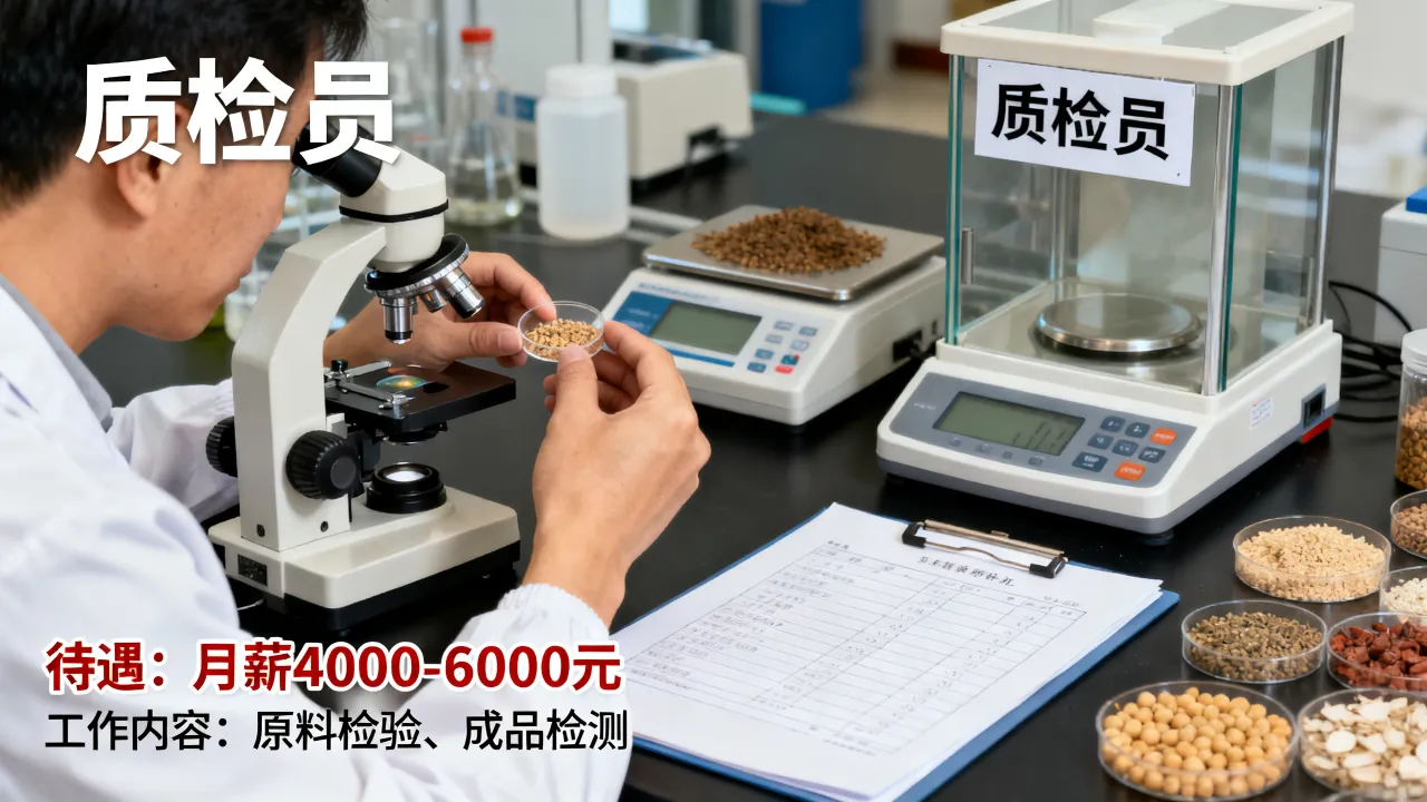 台山市饲料厂招聘质检员吗,待遇和工作内容有哪些?