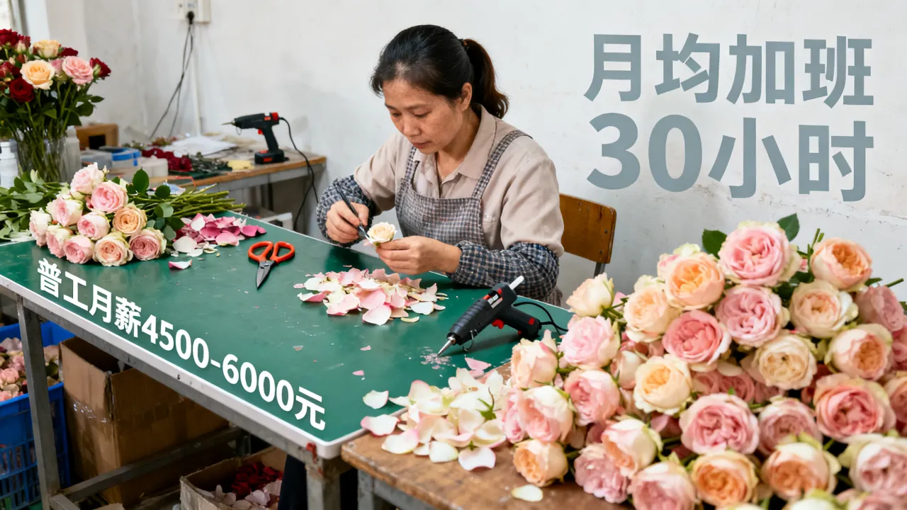 今明制花厂工资怎么样?普工真实月薪多少,加班多不多待遇好吗-图2 今明制花厂工资怎么样?普工真实月薪多少,加班多不多待遇好吗-图2