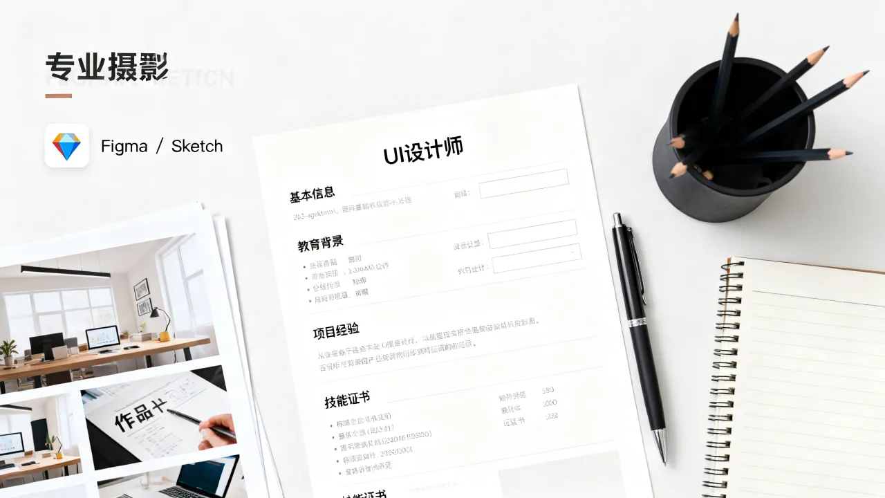 UI设计师怎么做简历?零基础转行UI设计简历怎么写,