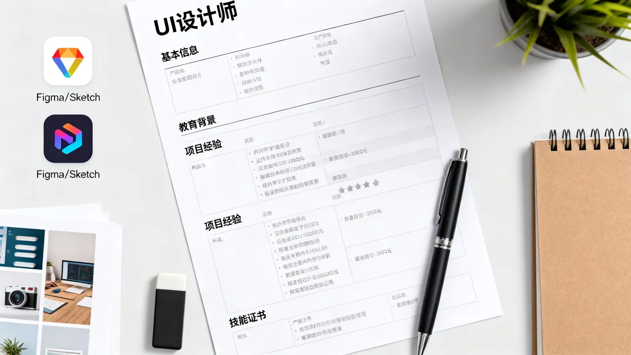 UI设计师怎么做简历?零基础转行UI设计简历怎么写,-图2 UI设计师怎么做简历?零基础转行UI设计简历怎么写,-图2