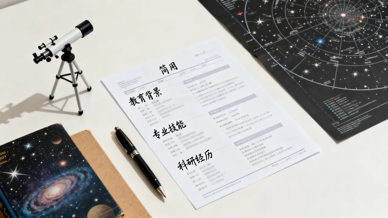 天文工作简历怎么写,有哪些天文学专业求职的简历写作要点