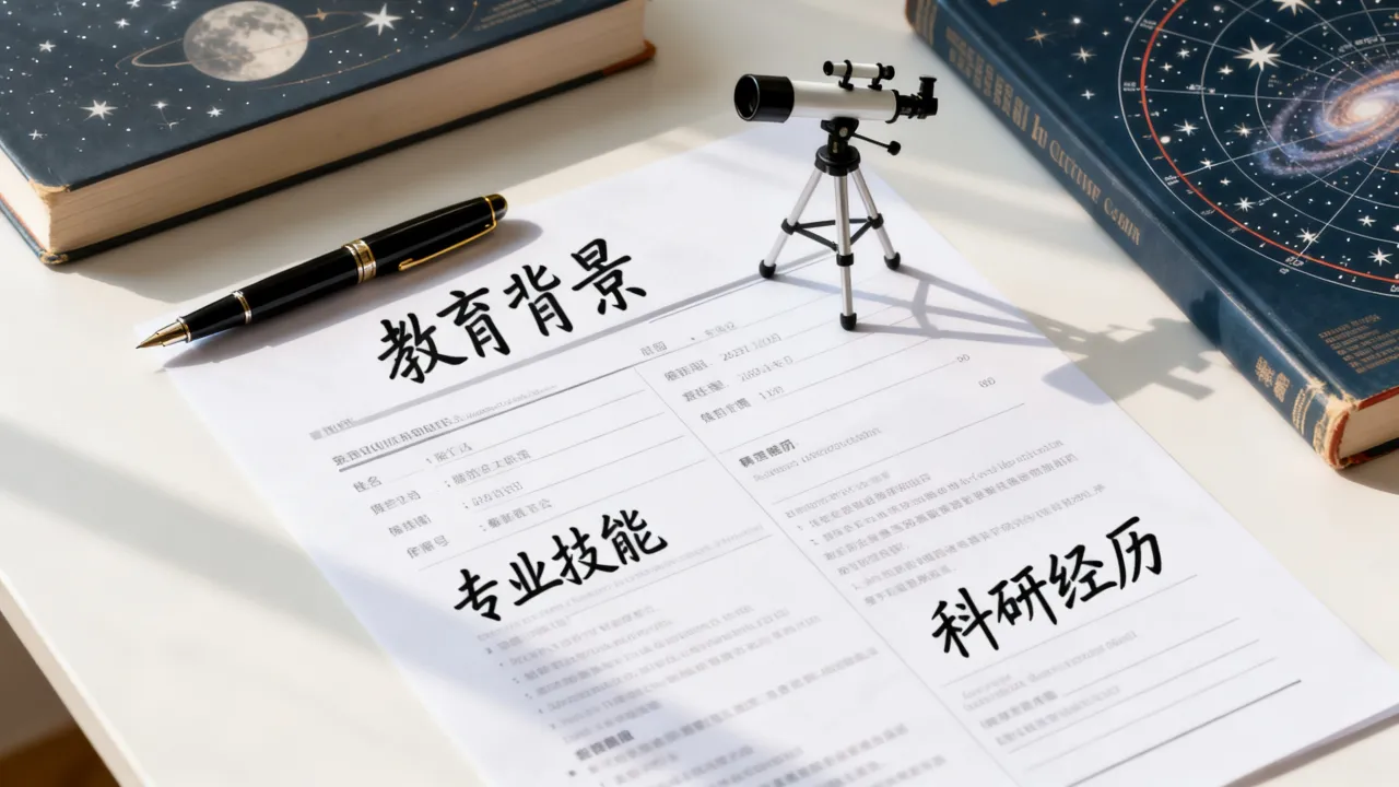 天文工作简历怎么写，有哪些天文学专业求职的简历写作要点-图2