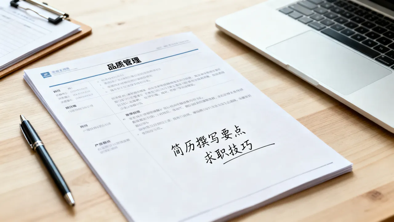 品质管理怎么写简历?简历撰写要点与求职技巧