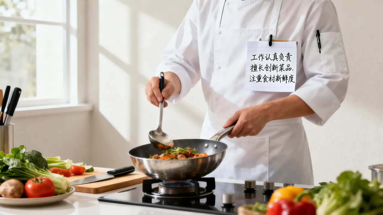 厨师自我评定怎么写，优秀厨师自我评价范文有哪些-图2