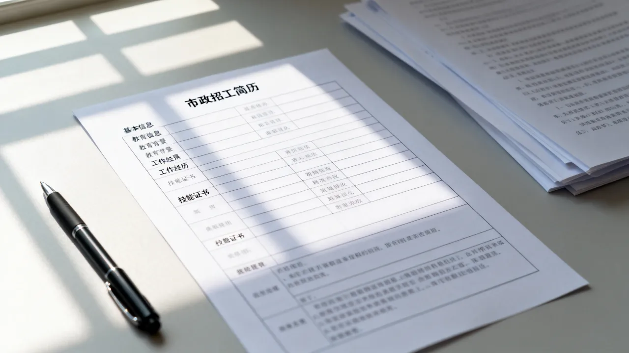 市政招工简历怎么填写?市政招工简历必填项目有哪些