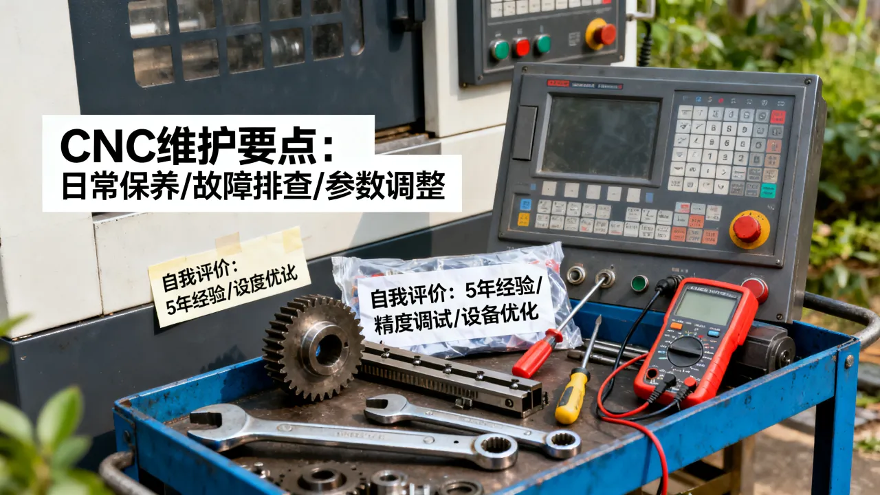 cnc维护简历怎么写,数控机床维修工自我评价怎么写?