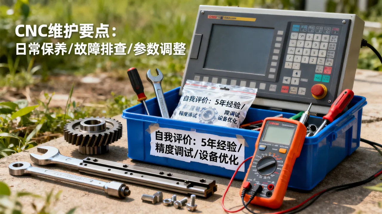 cnc维护简历怎么写，数控机床维修工自我评价怎么写？-图2