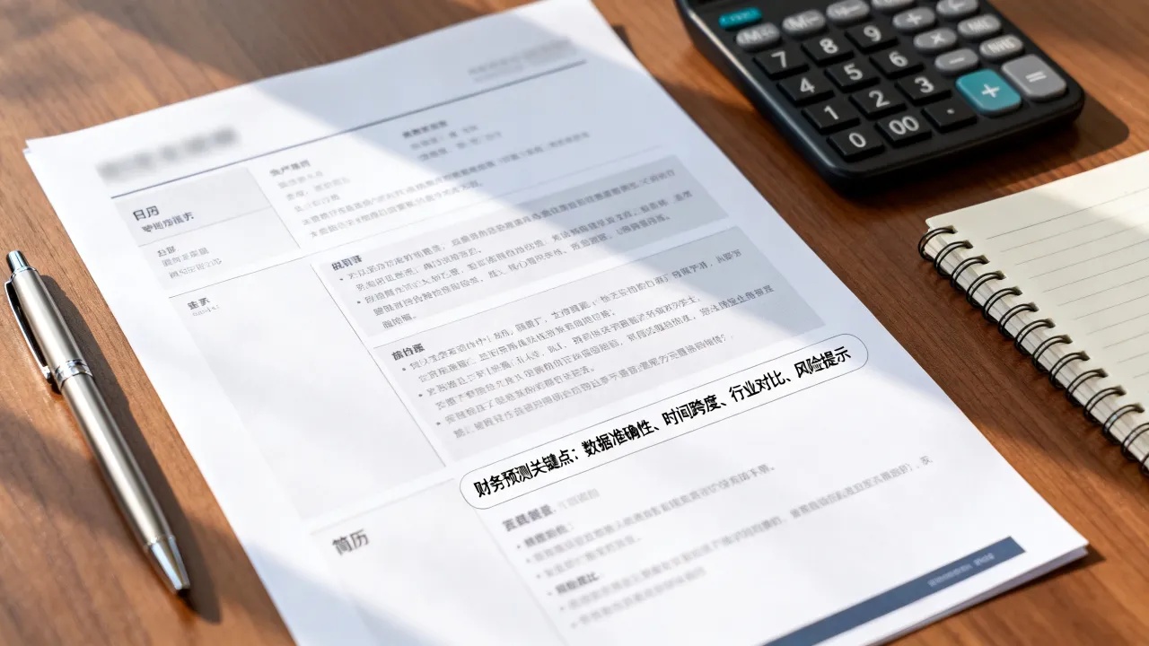 财务预测怎么写进简历,有哪些关键点需要注意?-图3 财务预测怎么写进简历,有哪些关键点需要注意?-图3