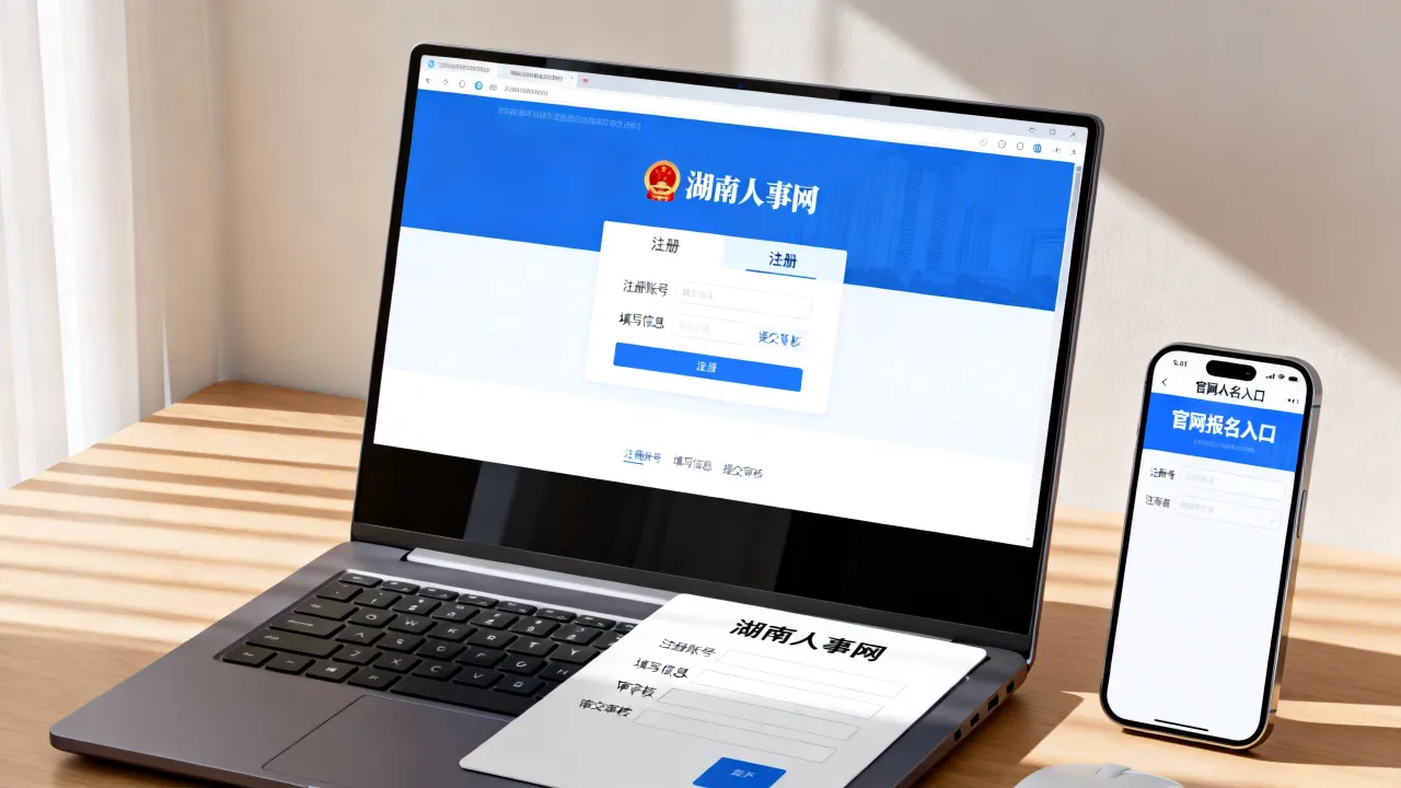 湖南人事网怎么注册?官网报名入口及账号注册流程详解-图2 湖南人事网怎么注册?官网报名入口及账号注册流程详解-图2