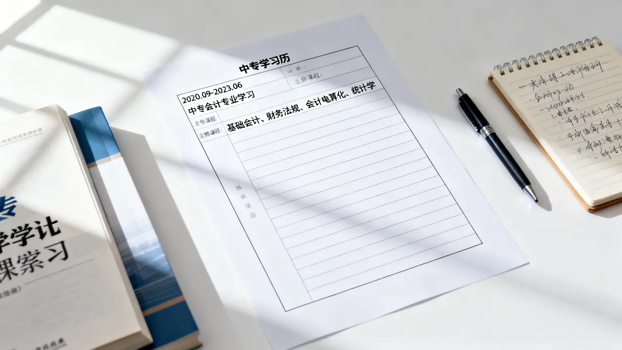 中专学习简历怎么写，中专生简历学习经历怎么写-图1