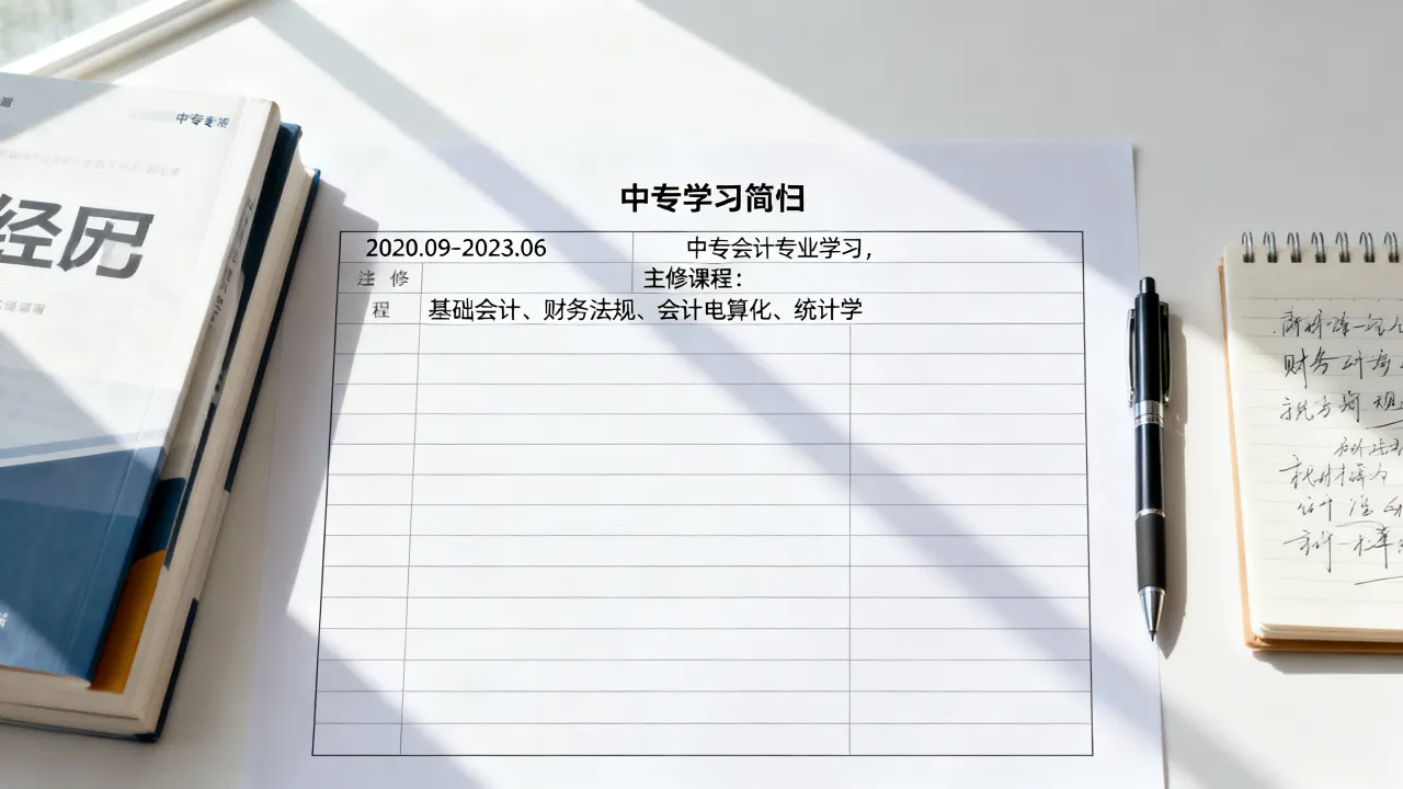 中专学习简历怎么写，中专生简历学习经历怎么写-图2