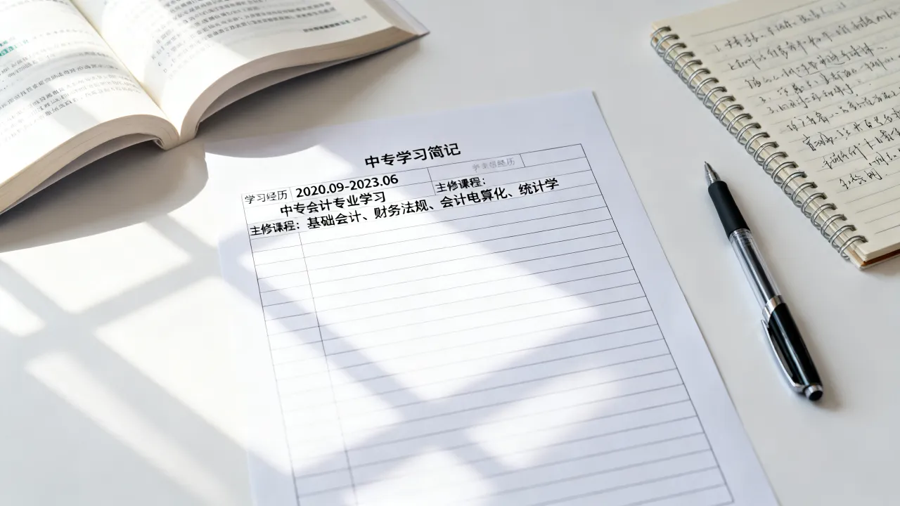 中专学习简历怎么写，中专生简历学习经历怎么写-图3