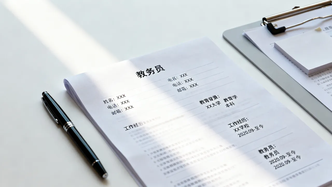 教务员简历怎么写?,教务员简历范文模板及工作经历怎么写-图2 教务员简历怎么写?,教务员简历范文模板及工作经历怎么写-图2