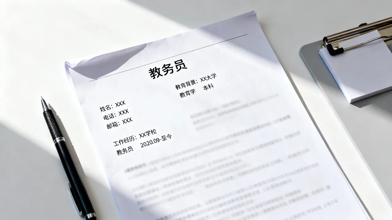 教务员简历怎么写?,教务员简历范文模板及工作经历怎么写-图3 教务员简历怎么写?,教务员简历范文模板及工作经历怎么写-图3