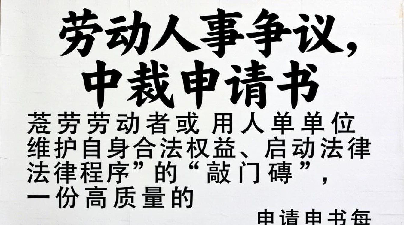 劳动人事争议申请书怎么写?最新模板免费下载
