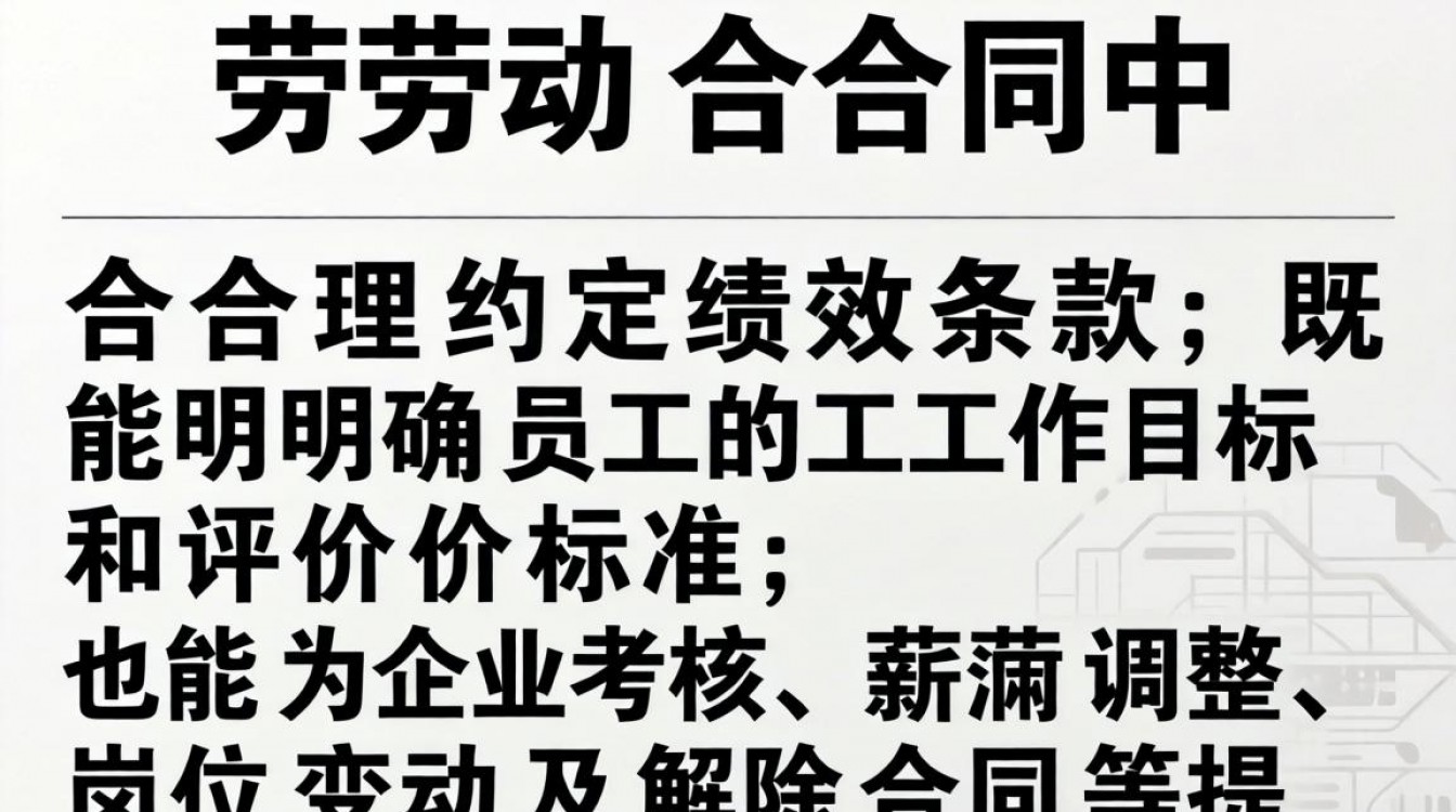 劳动合同里绩效条款怎么写才合法有效？绩效条款怎么约定才合规？-图2