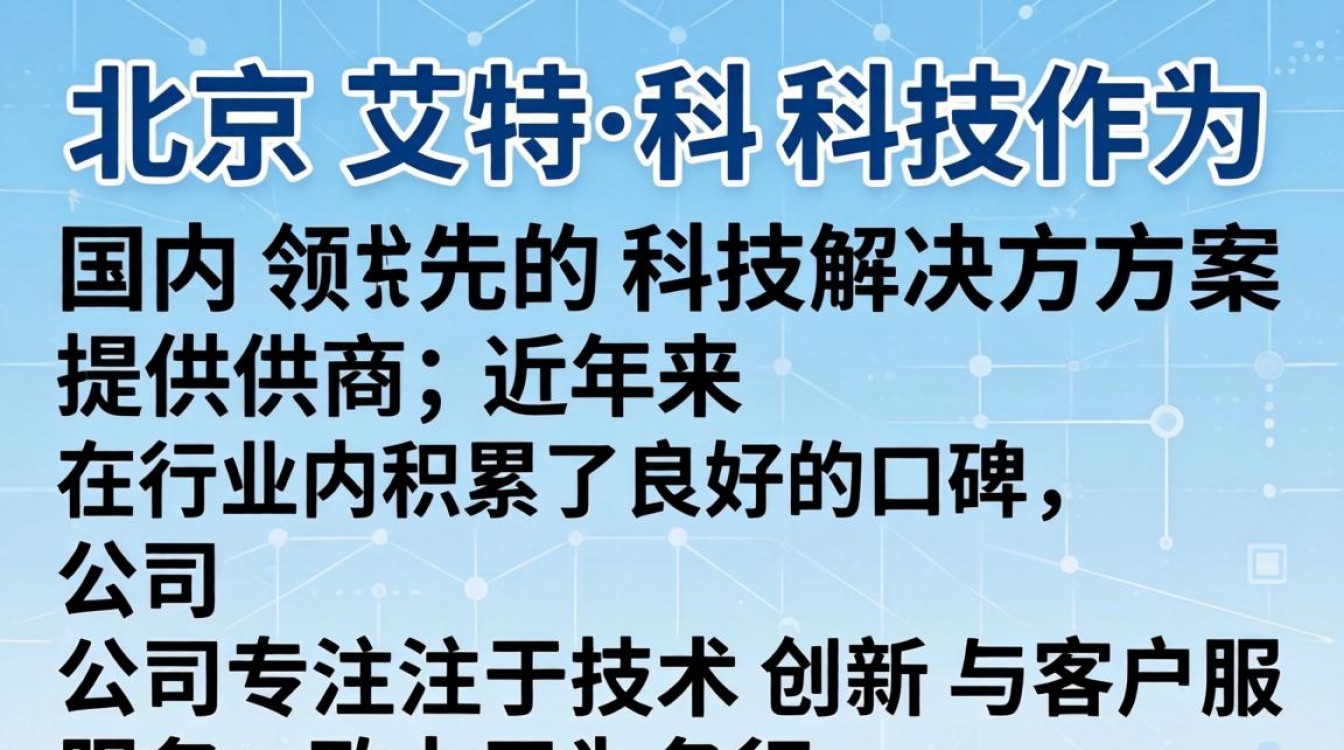 北京艾特科技怎么样?北京艾特科技公司靠谱吗?-图1 北京艾特科技怎么样?北京艾特科技公司靠谱吗?-图1