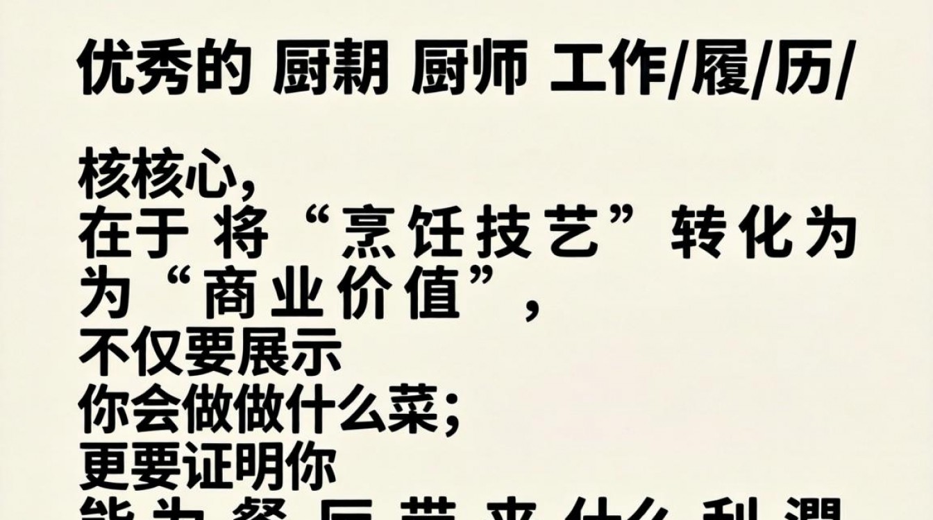 厨师工作履历怎么写?厨师简历工作经历范文模板-图2 厨师工作履历怎么写?厨师简历工作经历范文模板-图2