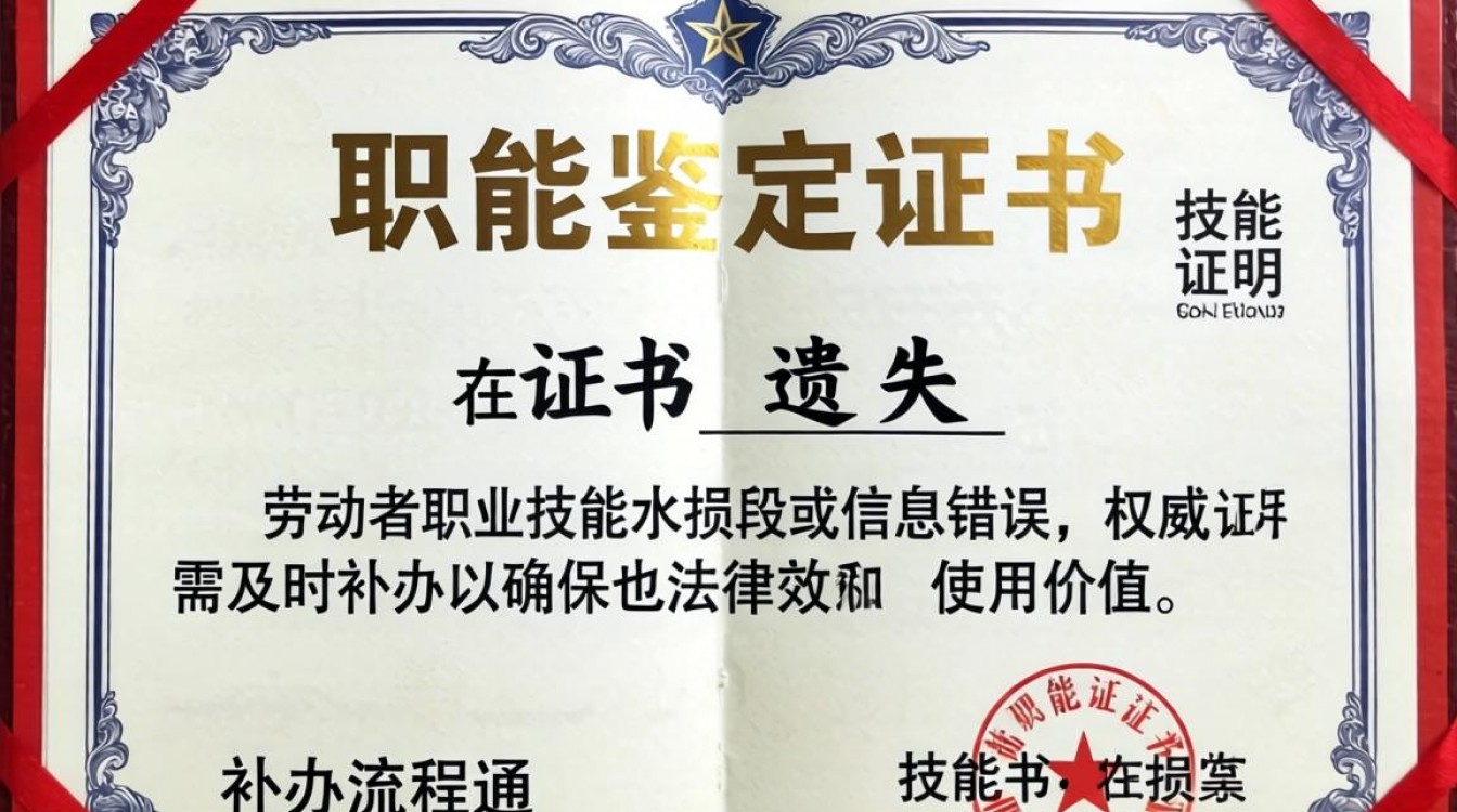 技能鉴定证书丢了怎么补办?需要哪些材料流程?-图2 技能鉴定证书丢了怎么补办?需要哪些材料流程?-图2