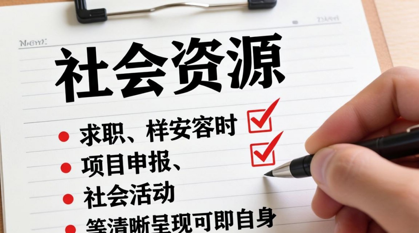 社会资源如何填写?简历里社会资源怎么写才不空洞?-图1 社会资源如何填写?简历里社会资源怎么写才不空洞?-图1