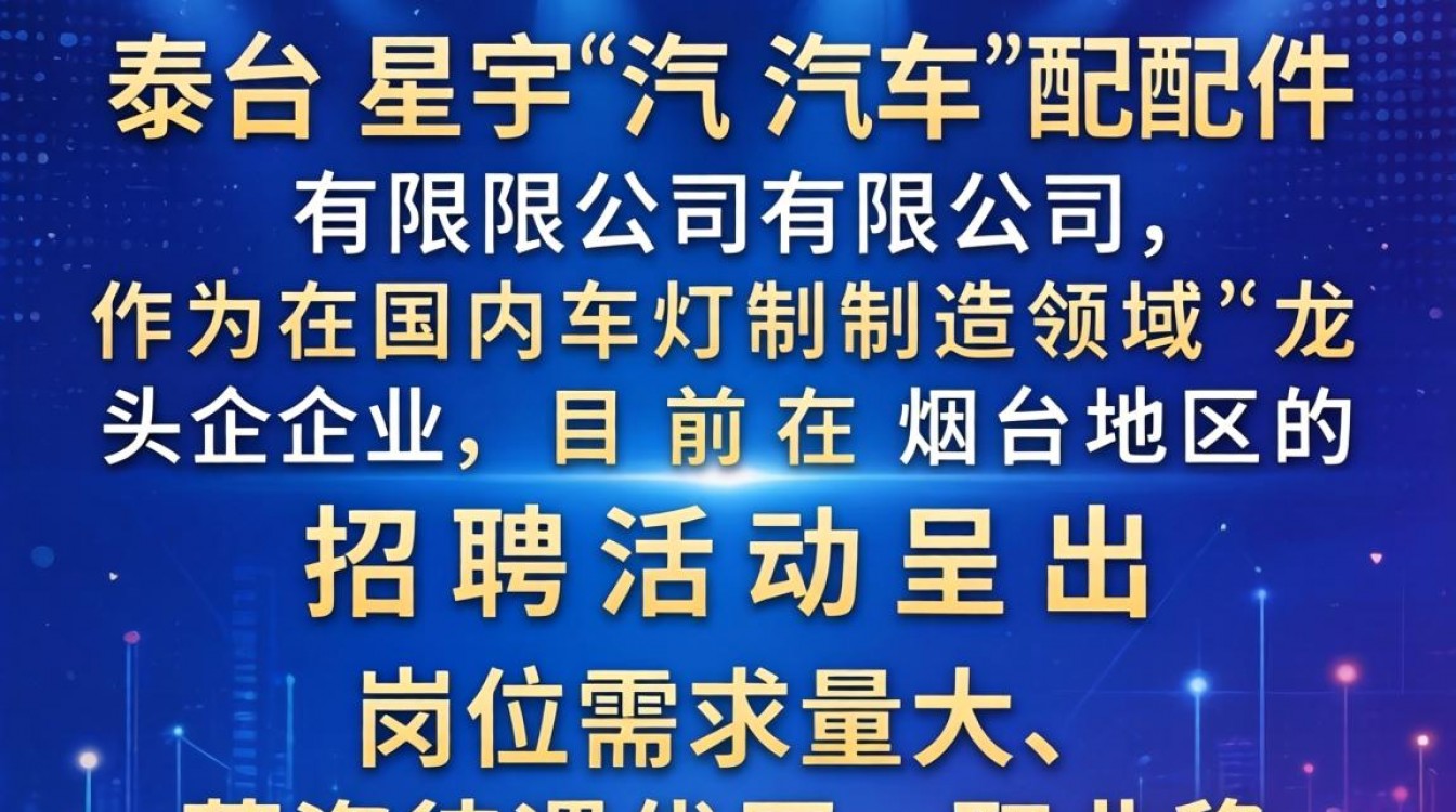 烟台星宇汽车配件招聘信息最新,烟台星宇汽车配件招聘待遇怎么样?-图1 烟台星宇汽车配件招聘信息最新,烟台星宇汽车配件招聘待遇怎么样?-图1