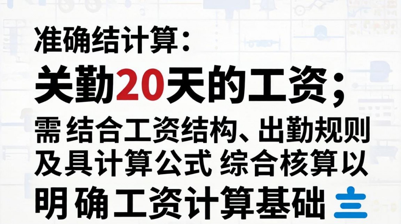 出勤20天工资怎么算?工资计算公式和方法详解-图2 出勤20天工资怎么算?工资计算公式和方法详解-图2