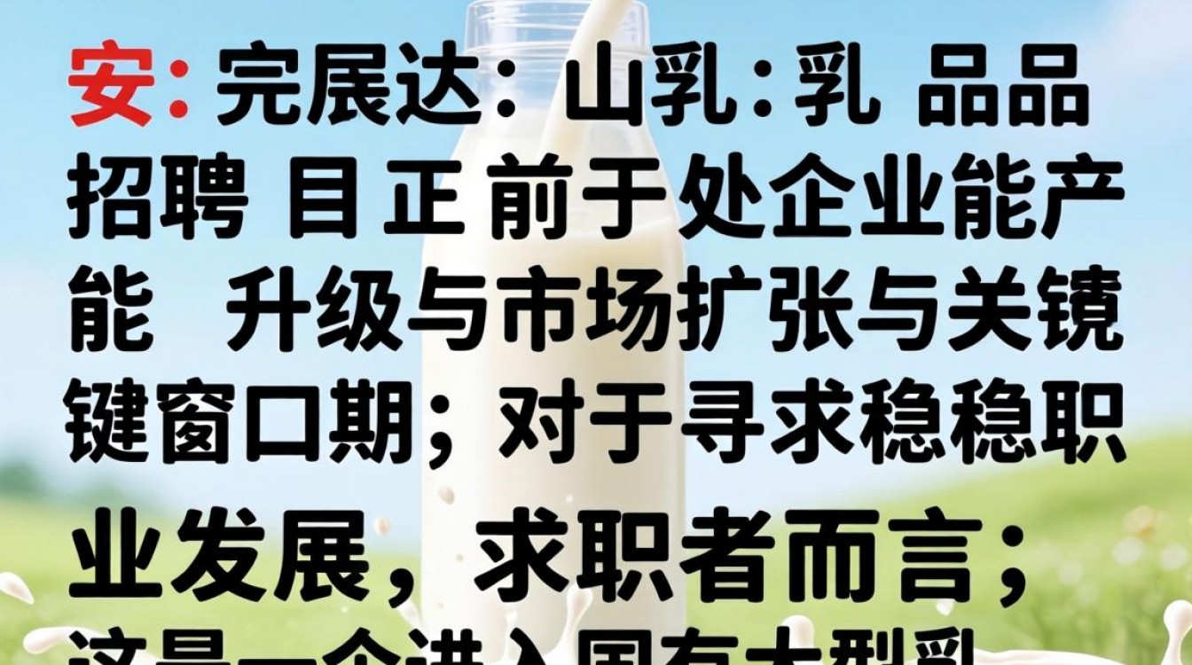 北安完达山乳品招聘信息最新,北安完达山乳品厂招工吗?-图1 北安完达山乳品招聘信息最新,北安完达山乳品厂招工吗?-图1