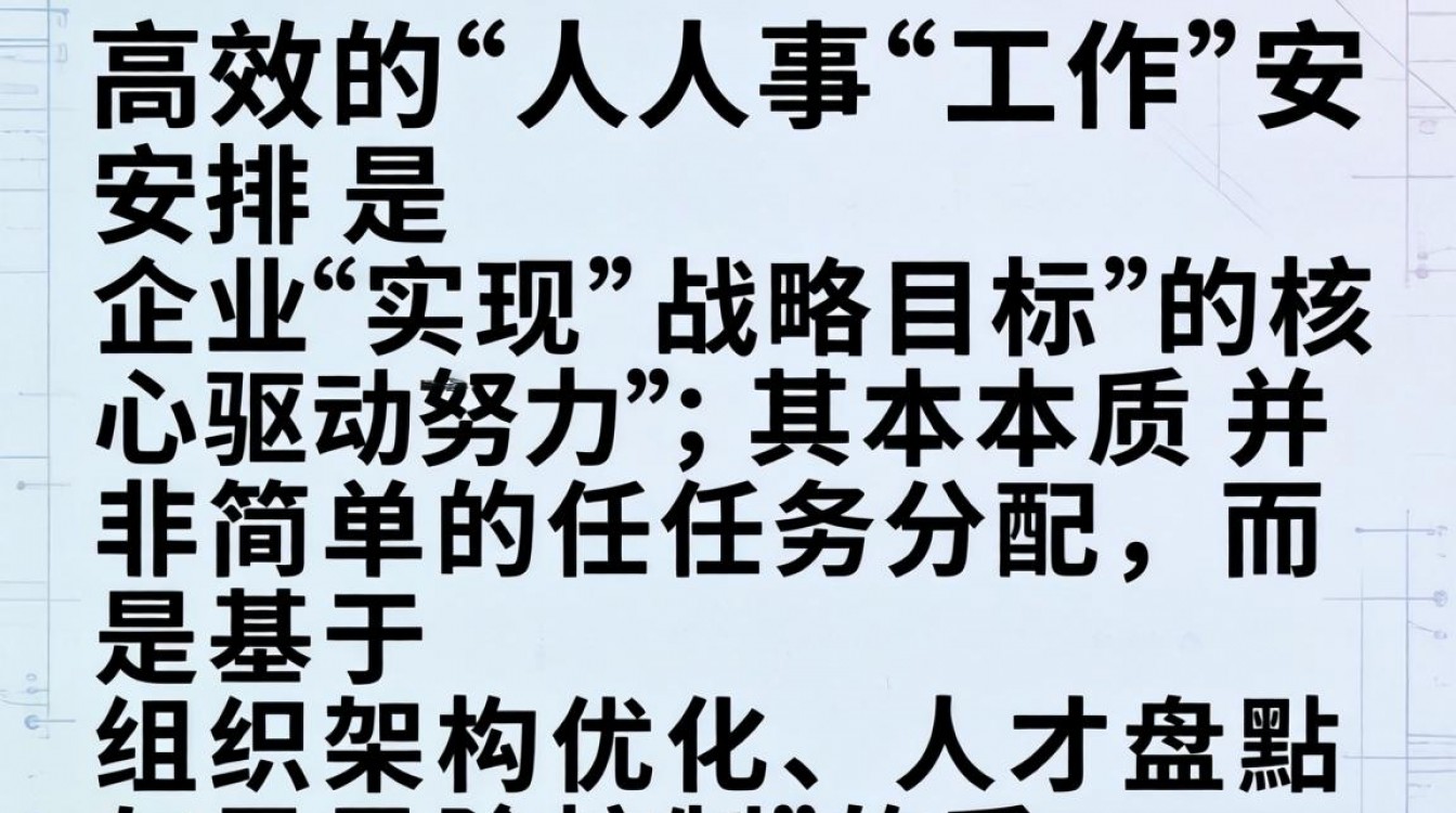 人事的工作安排如何高效分配，人事工作安排流程详解-图1