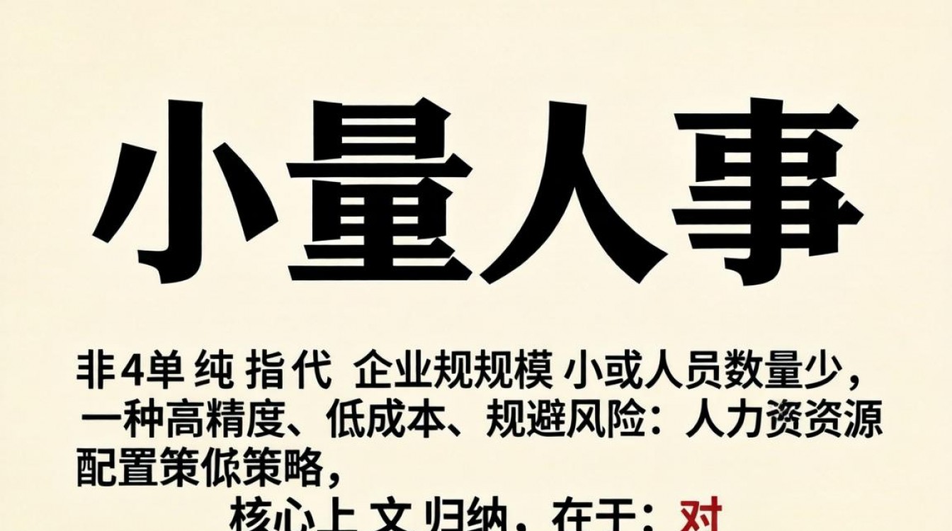 小量人事