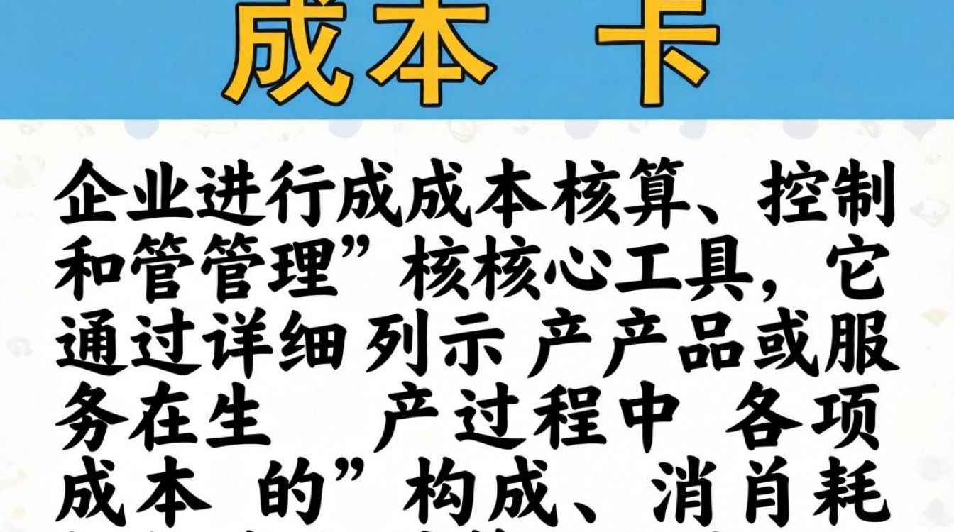 如何做成本卡?新手如何制作标准成本卡表格?-图3 如何做成本卡?新手如何制作标准成本卡表格?-图3