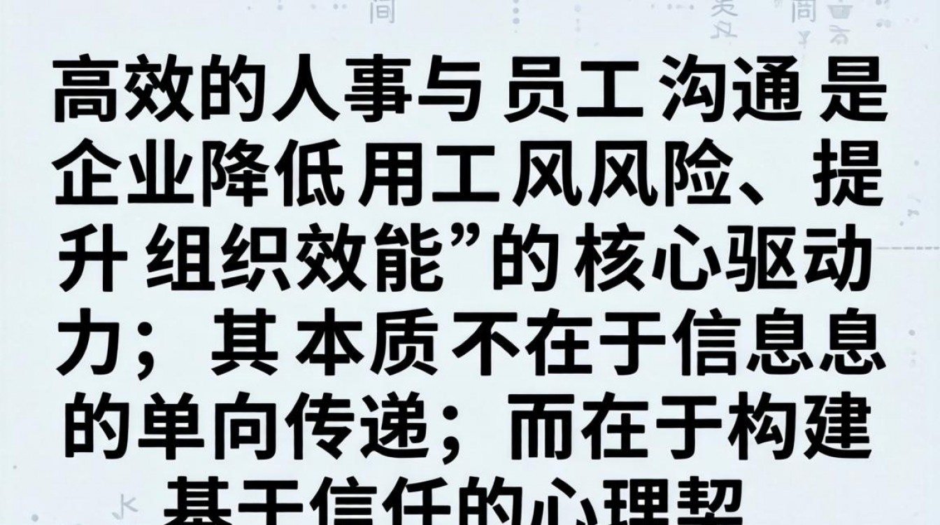 人事与员工沟通技巧和话术有哪些,如何高效进行员工面谈?-图1 人事与员工沟通技巧和话术有哪些,如何高效进行员工面谈?-图1
