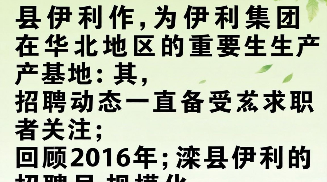 2016年滦县伊利招聘信息在哪看?滦县伊利招工要求高吗?-图1 2016年滦县伊利招聘信息在哪看?滦县伊利招工要求高吗?-图1