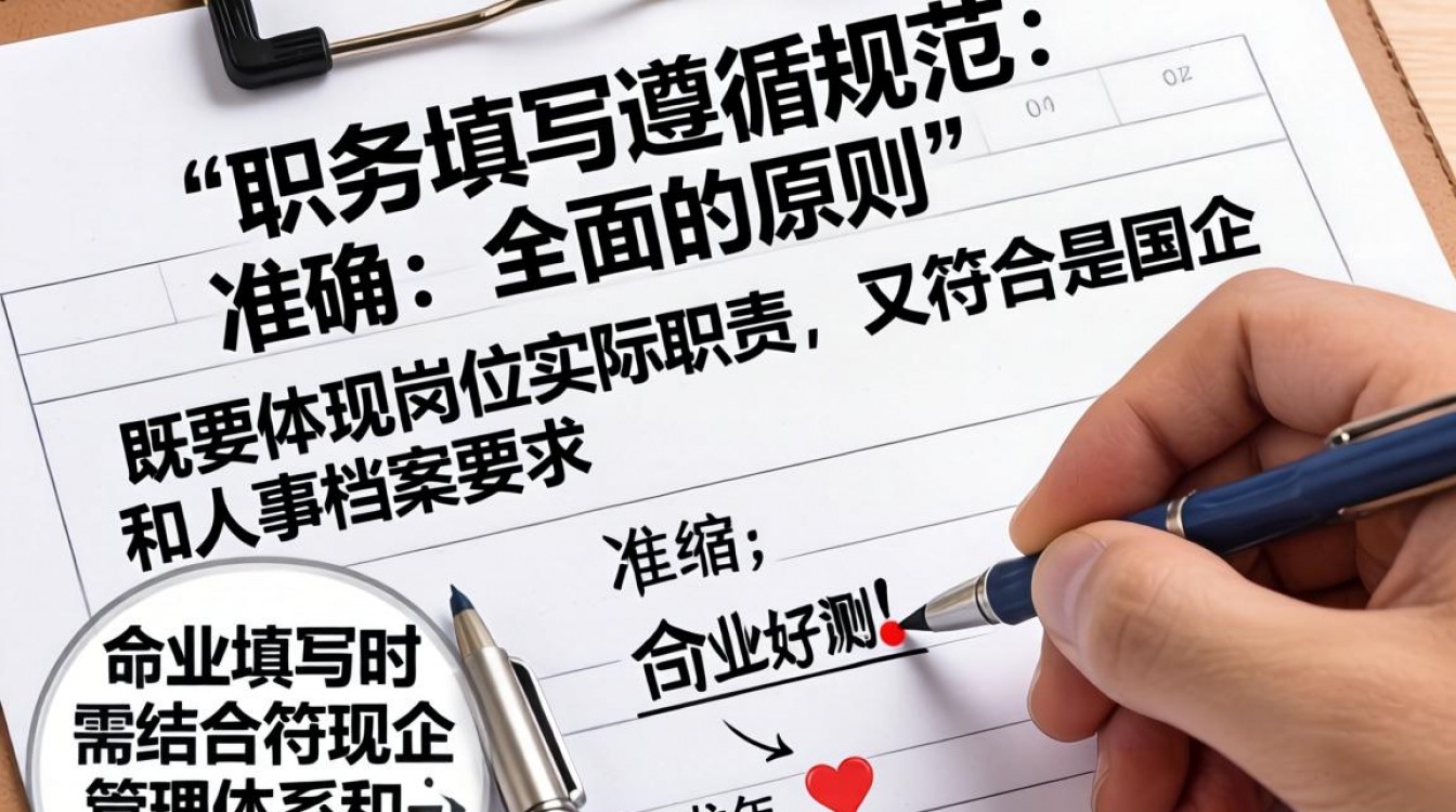 国企职务怎么填才规范?具体岗位和职级怎么写?-图1 国企职务怎么填才规范?具体岗位和职级怎么写?-图1