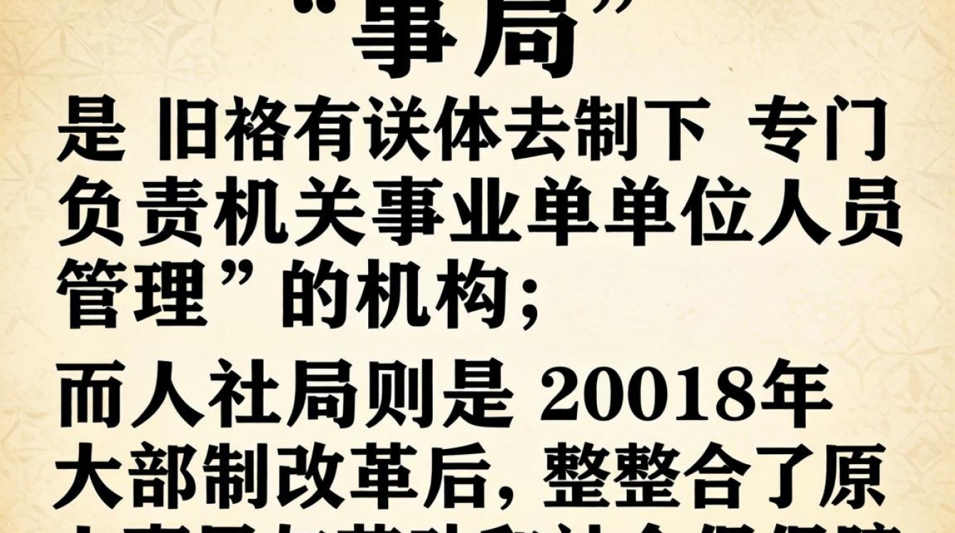 人事局和人社局的区别是什么？人事局人社局有什么不同