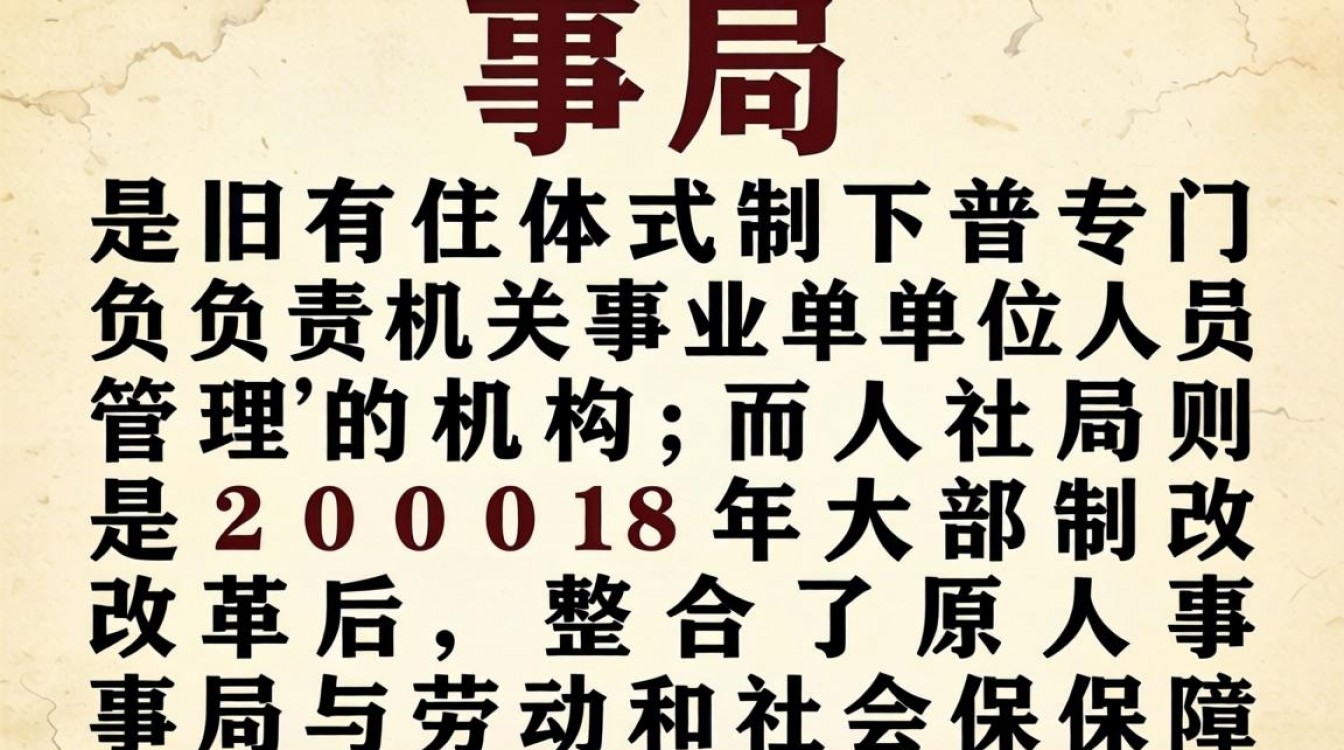 人事局和人社局的区别是什么?人事局人社局有什么不同-图2 人事局和人社局的区别是什么?人事局人社局有什么不同-图2