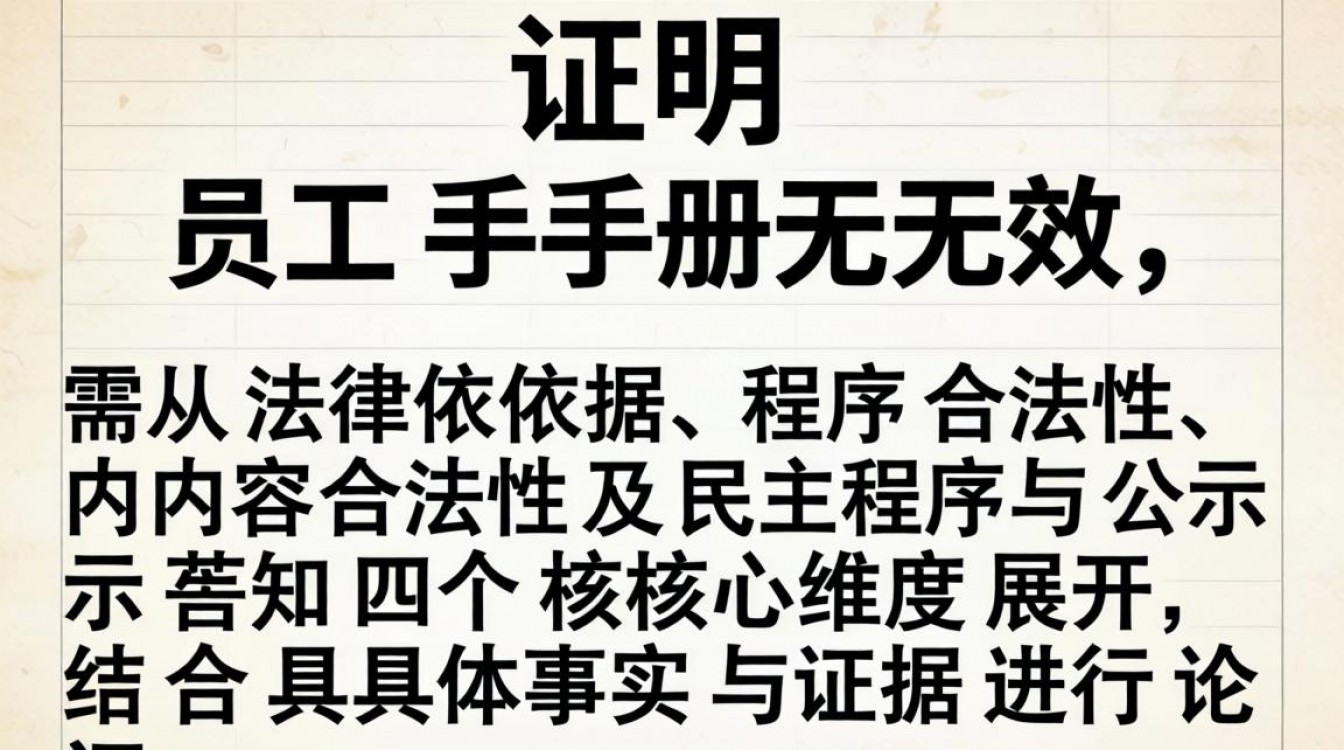 员工手册未公示或违法,能直接证明其无效吗?-图1 员工手册未公示或违法,能直接证明其无效吗?-图1