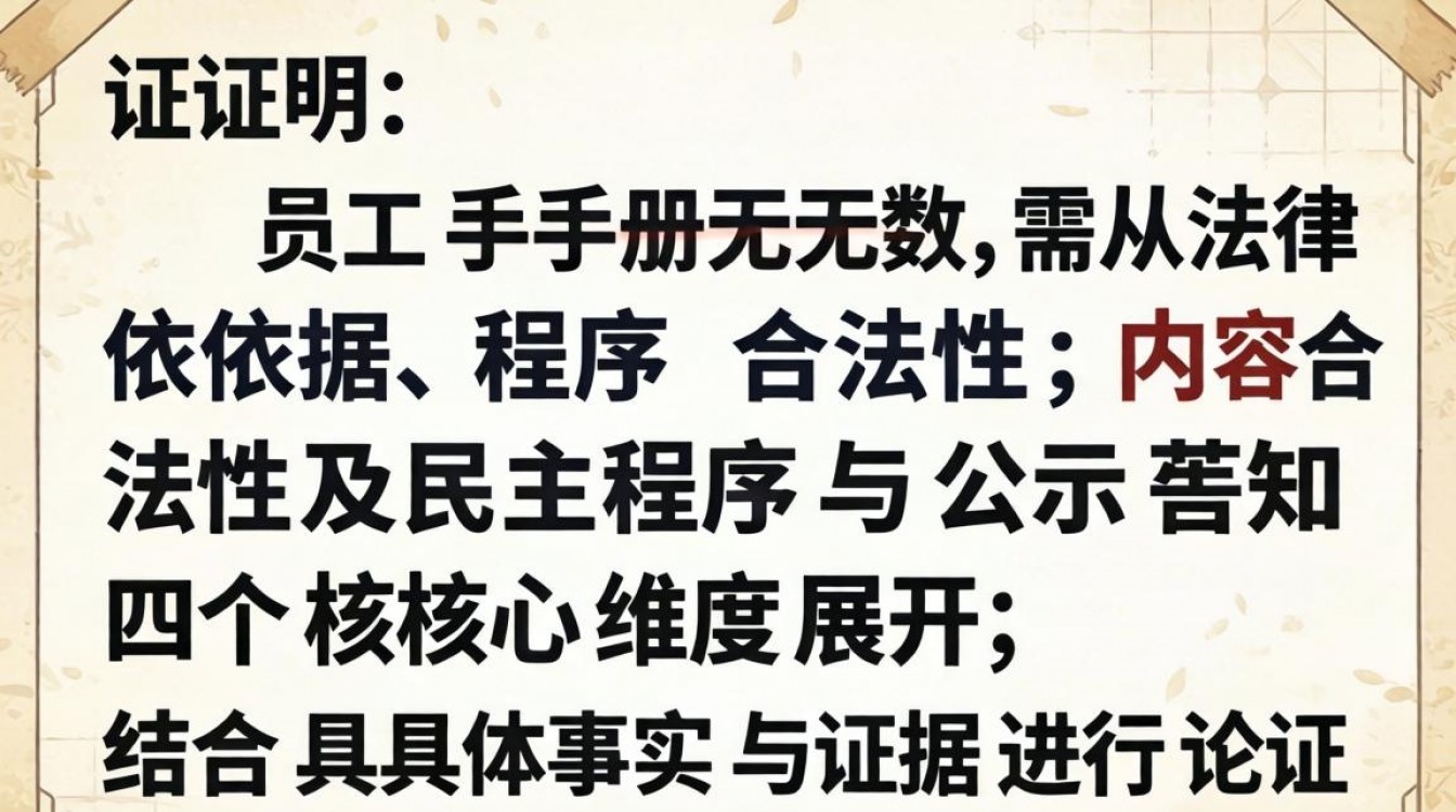 员工手册未公示或违法,能直接证明其无效吗?-图2 员工手册未公示或违法,能直接证明其无效吗?-图2
