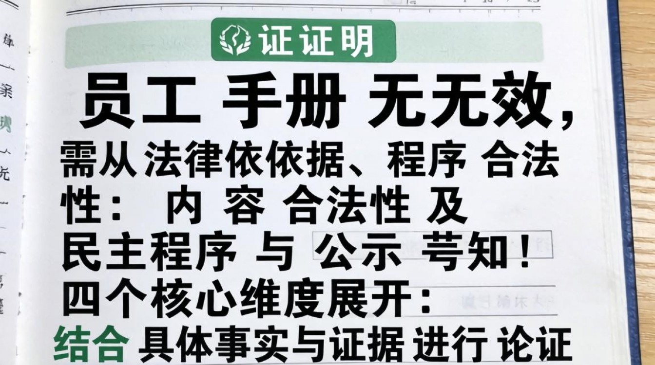 员工手册未公示或违法,能直接证明其无效吗?-图3 员工手册未公示或违法,能直接证明其无效吗?-图3