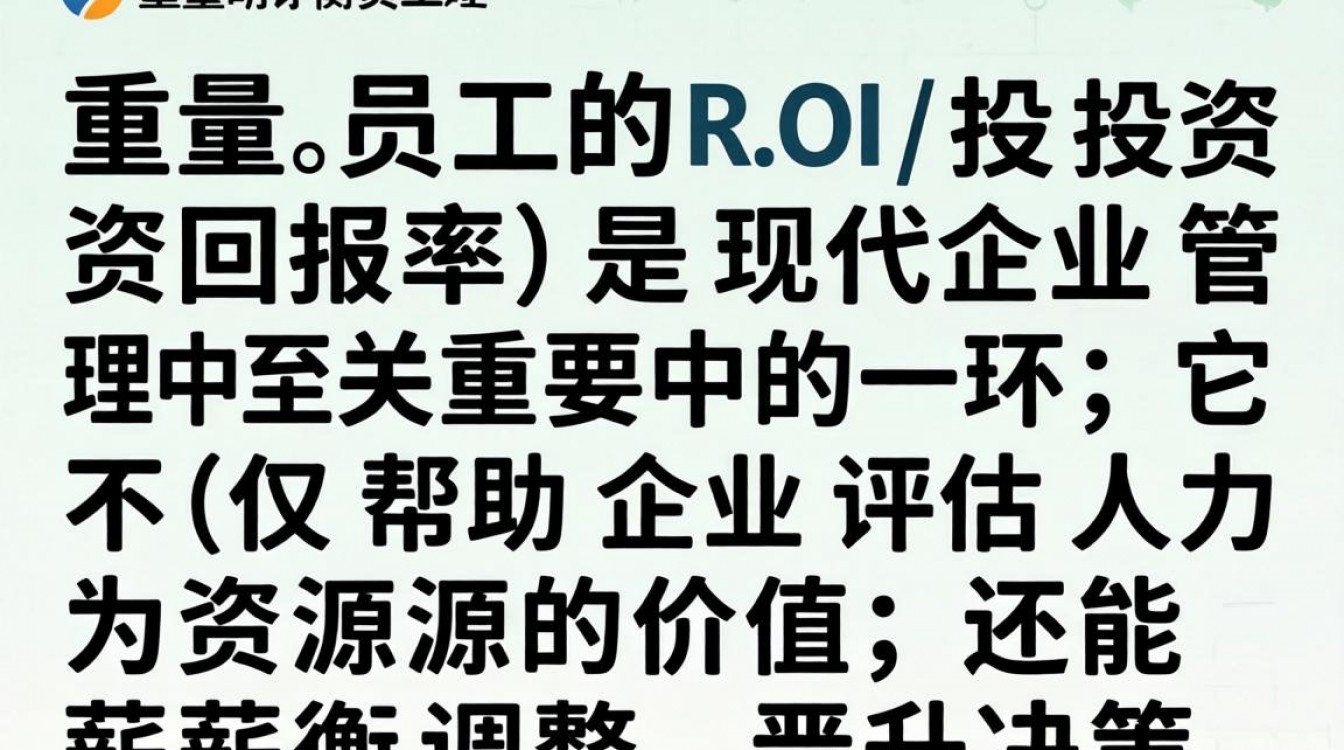 如何准确衡量员工的ROI?关键指标与方法有哪些?-图3 如何准确衡量员工的ROI?关键指标与方法有哪些?-图3