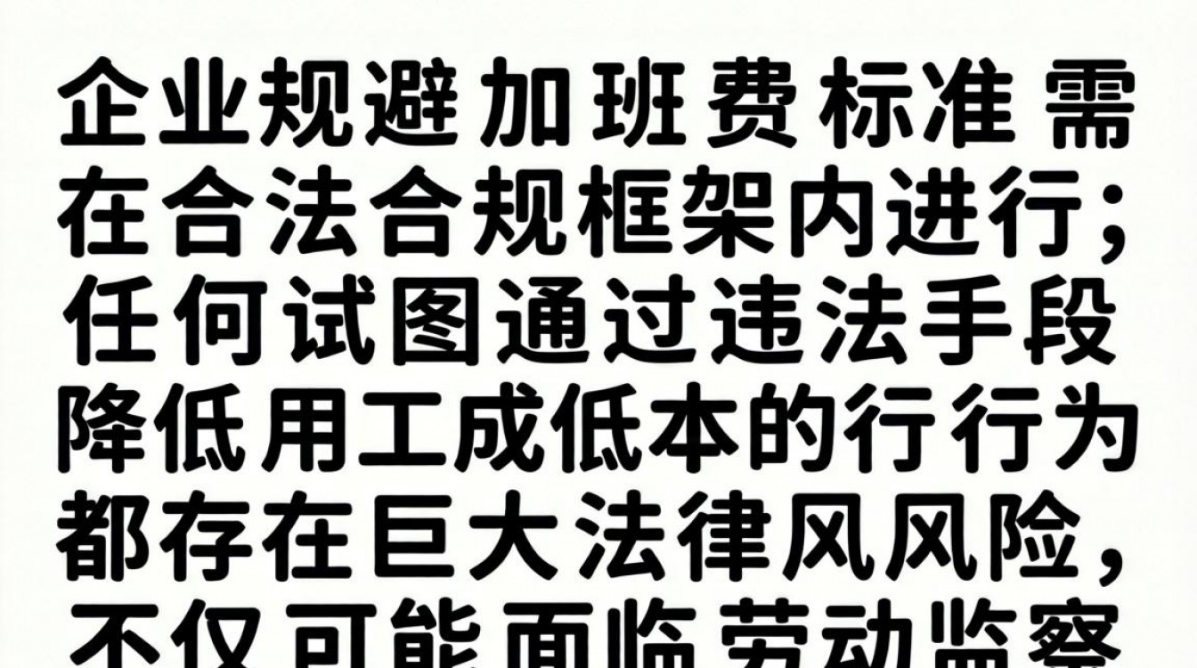 企业如何合法规避加班费?合规策略与法律风险解析指南-图1 企业如何合法规避加班费?合规策略与法律风险解析指南-图1
