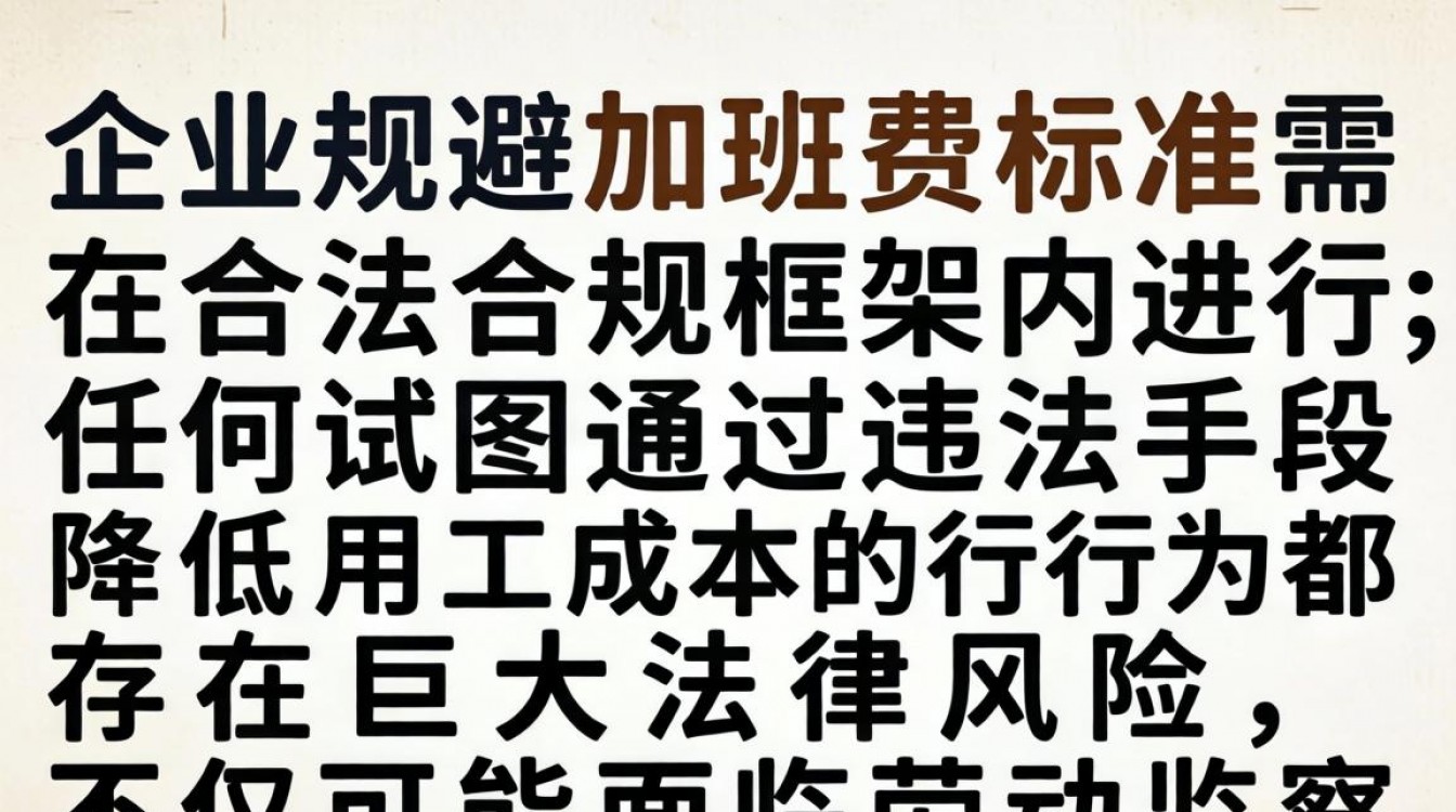 企业如何合法规避加班费?合规策略与法律风险解析指南-图3 企业如何合法规避加班费?合规策略与法律风险解析指南-图3