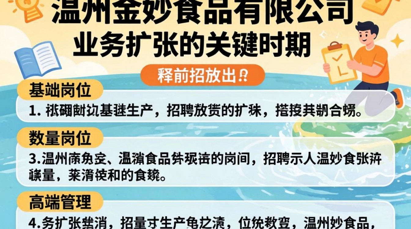 温州金妙食品招聘信息在哪看,金妙食品工资待遇怎么样?-图1 温州金妙食品招聘信息在哪看,金妙食品工资待遇怎么样?-图1