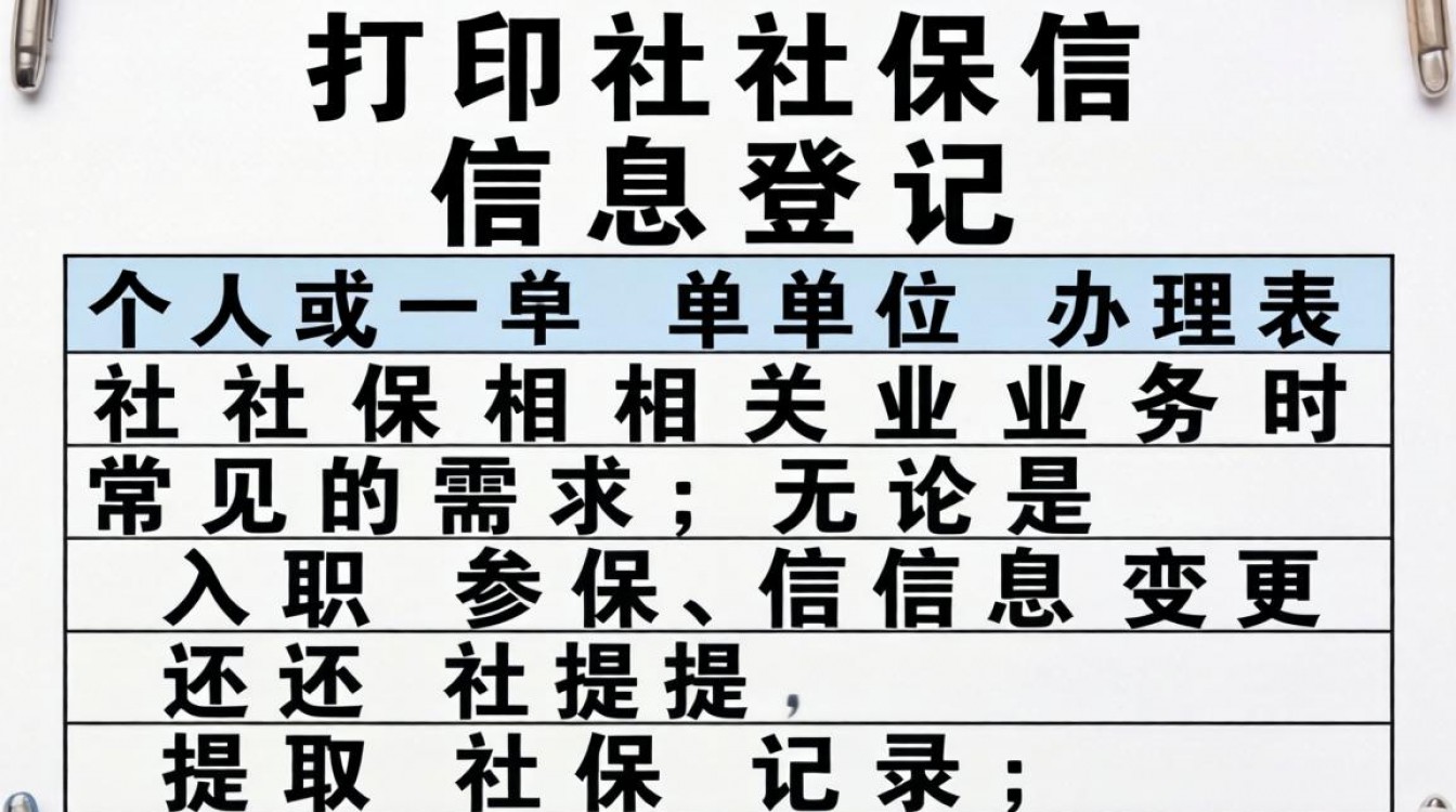 打印社保信息登记表在哪里操作？详细步骤是什么？-图2