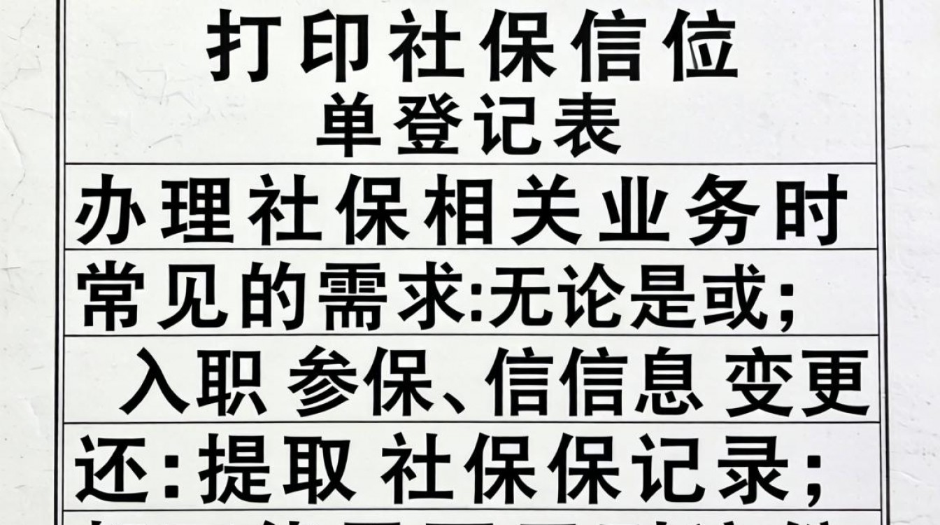 打印社保信息登记表在哪里操作？详细步骤是什么？-图3