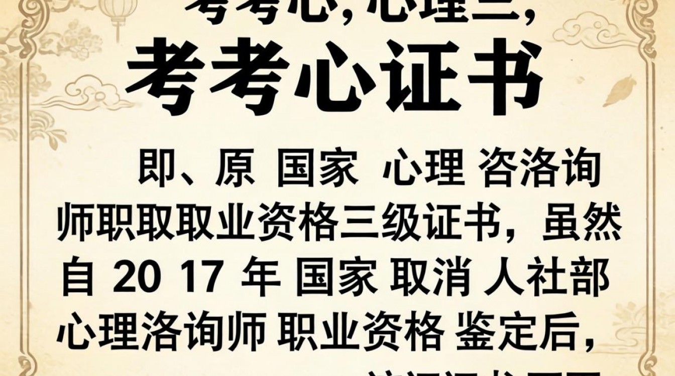 心理三级心理咨询师证书报考条件有哪些？-图3