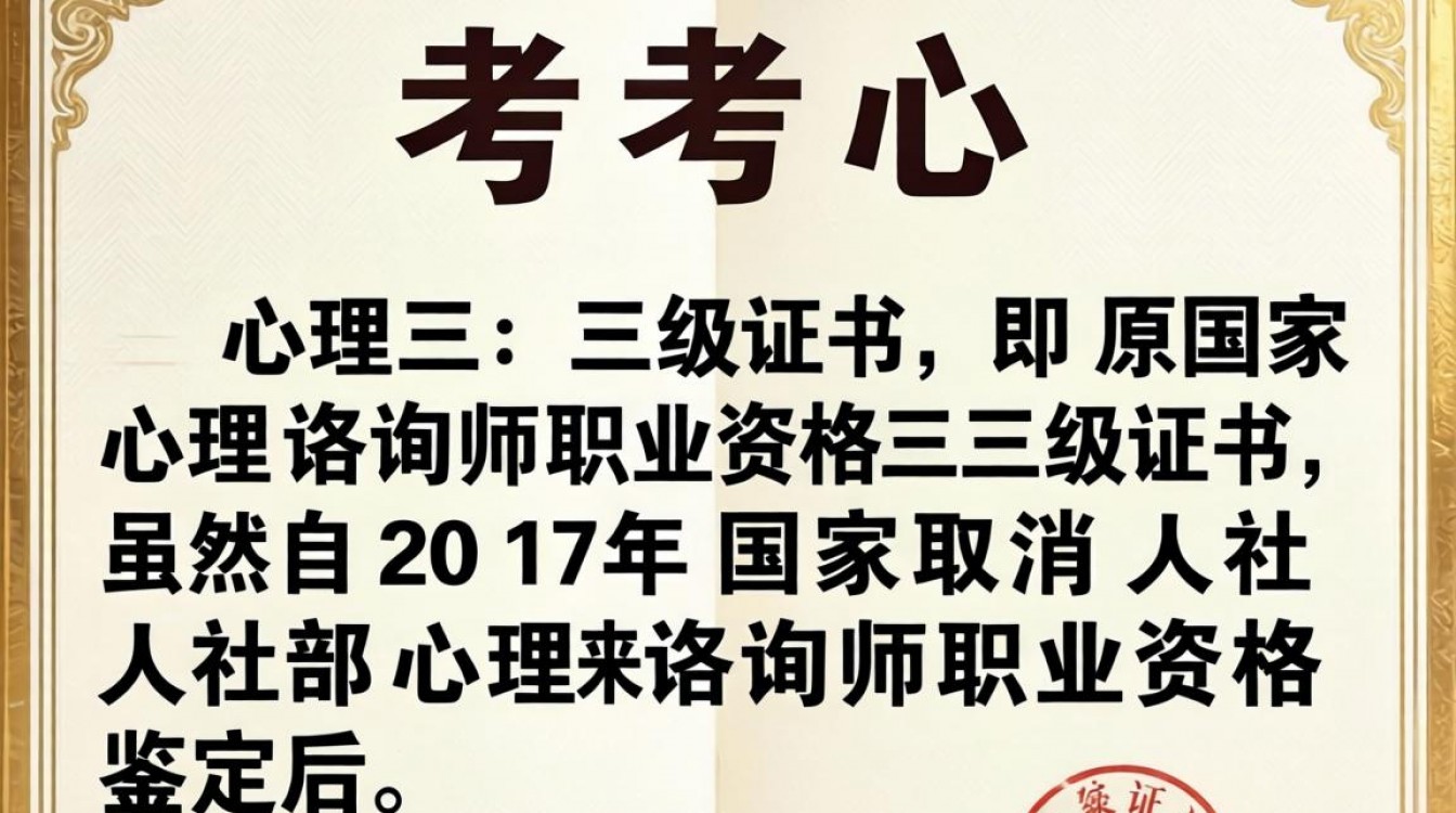 心理三级心理咨询师证书报考条件有哪些？-图2