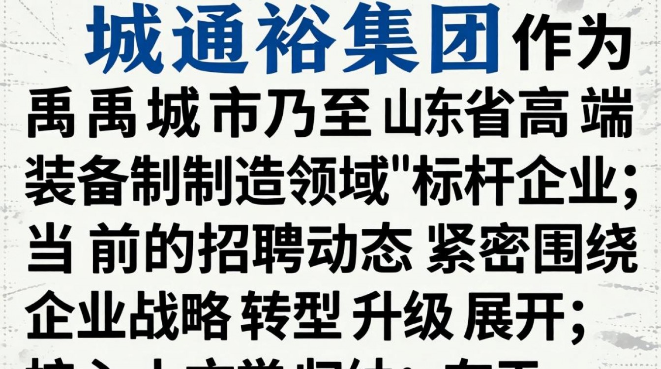 禹城通裕集团最新招聘有哪些岗位?禹城通裕集团招聘信息真实吗?-图1 禹城通裕集团最新招聘有哪些岗位?禹城通裕集团招聘信息真实吗?-图1