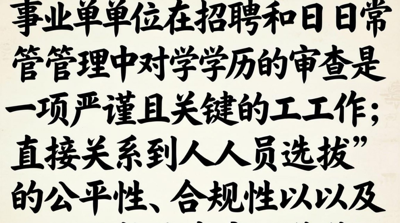 事业单位审查学历,具体流程和标准是怎样的?-图1 事业单位审查学历,具体流程和标准是怎样的?-图1