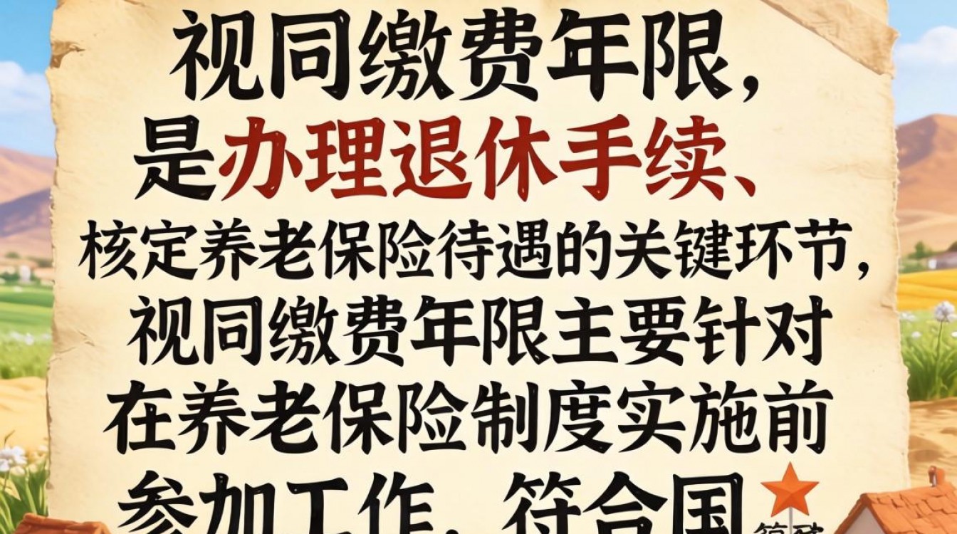 如何证明视同缴费年限?哪些材料能认定视同缴费年限?-图1 如何证明视同缴费年限?哪些材料能认定视同缴费年限?-图1