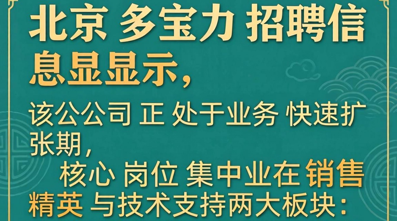 北京多宝力招聘信息发布了吗?最新招聘信息在哪里看?-图1 北京多宝力招聘信息发布了吗?最新招聘信息在哪里看?-图1